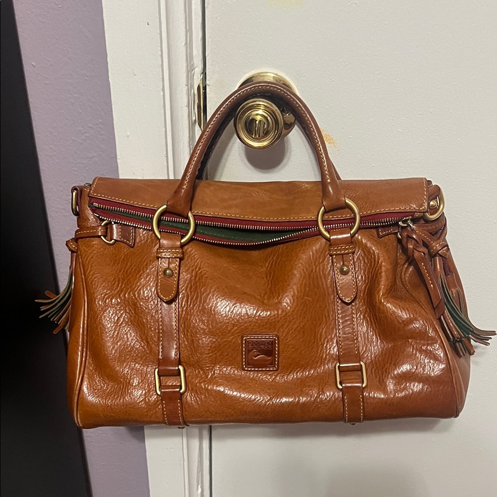 Dooney & Bourke Rich Brown Leather Satchel